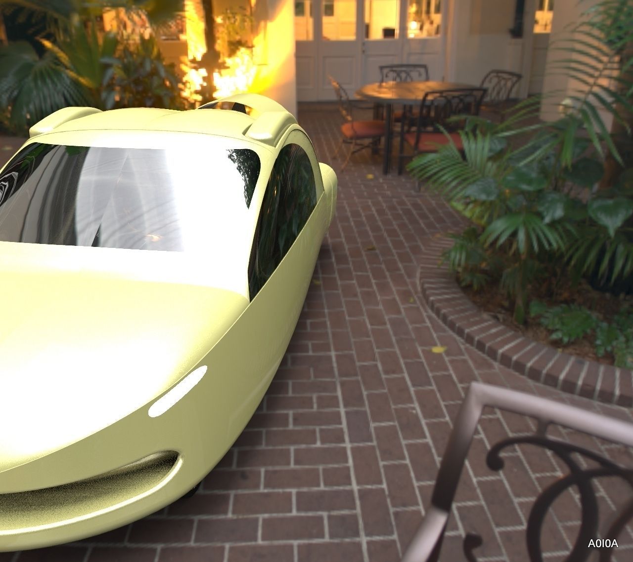 Terrafugia TF-X Flying Car Free 3D model_5
