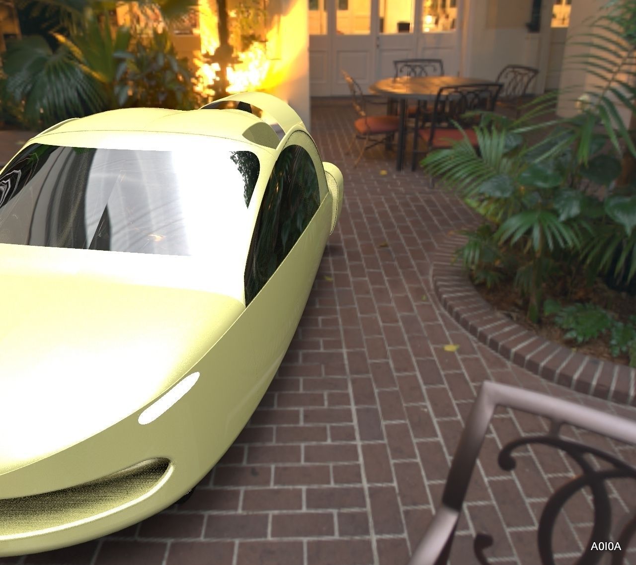 Terrafugia TF-X Flying Car Free 3D model_3
