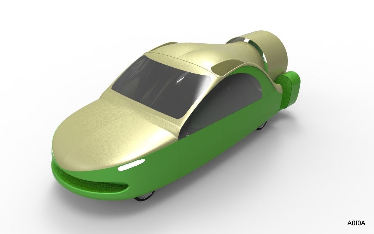 Terrafugia TF-X Flying Car Free 3D model_8
