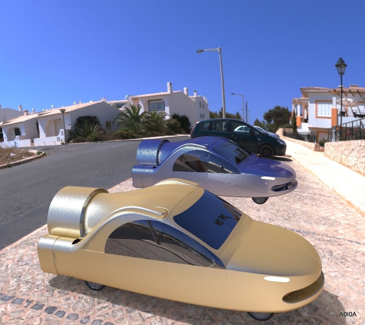 Terrafugia TF-X Flying Car Free 3D model_1