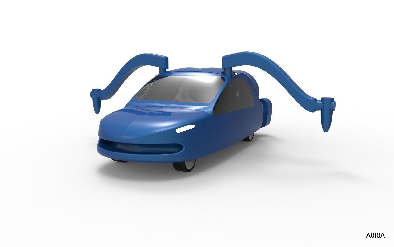 Terrafugia TF-X Flying Car Free 3D model_17