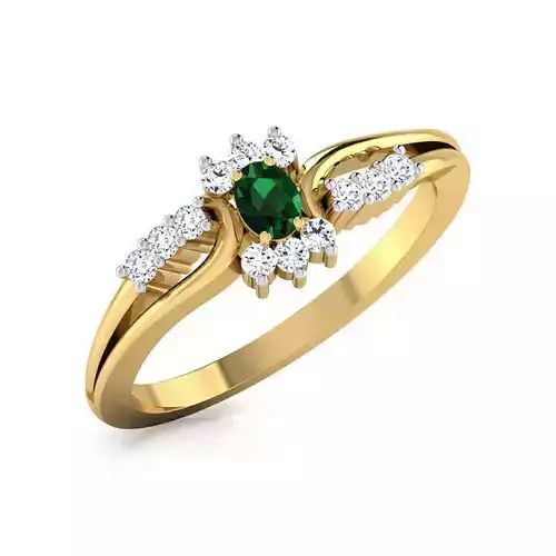 Oval Emerald Ring