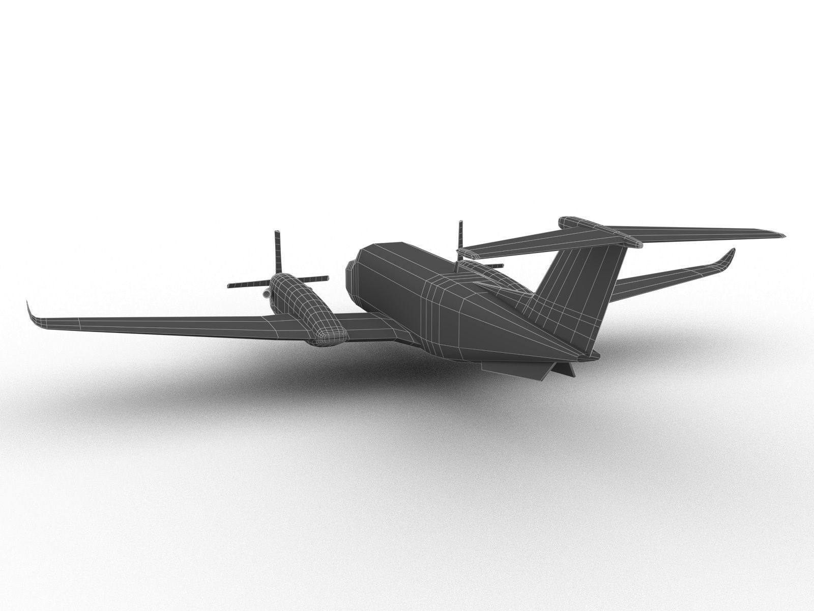 KING AIR 350 Low-poly 3D model_8