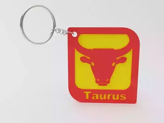 Taurus Zodiac Keychain Model