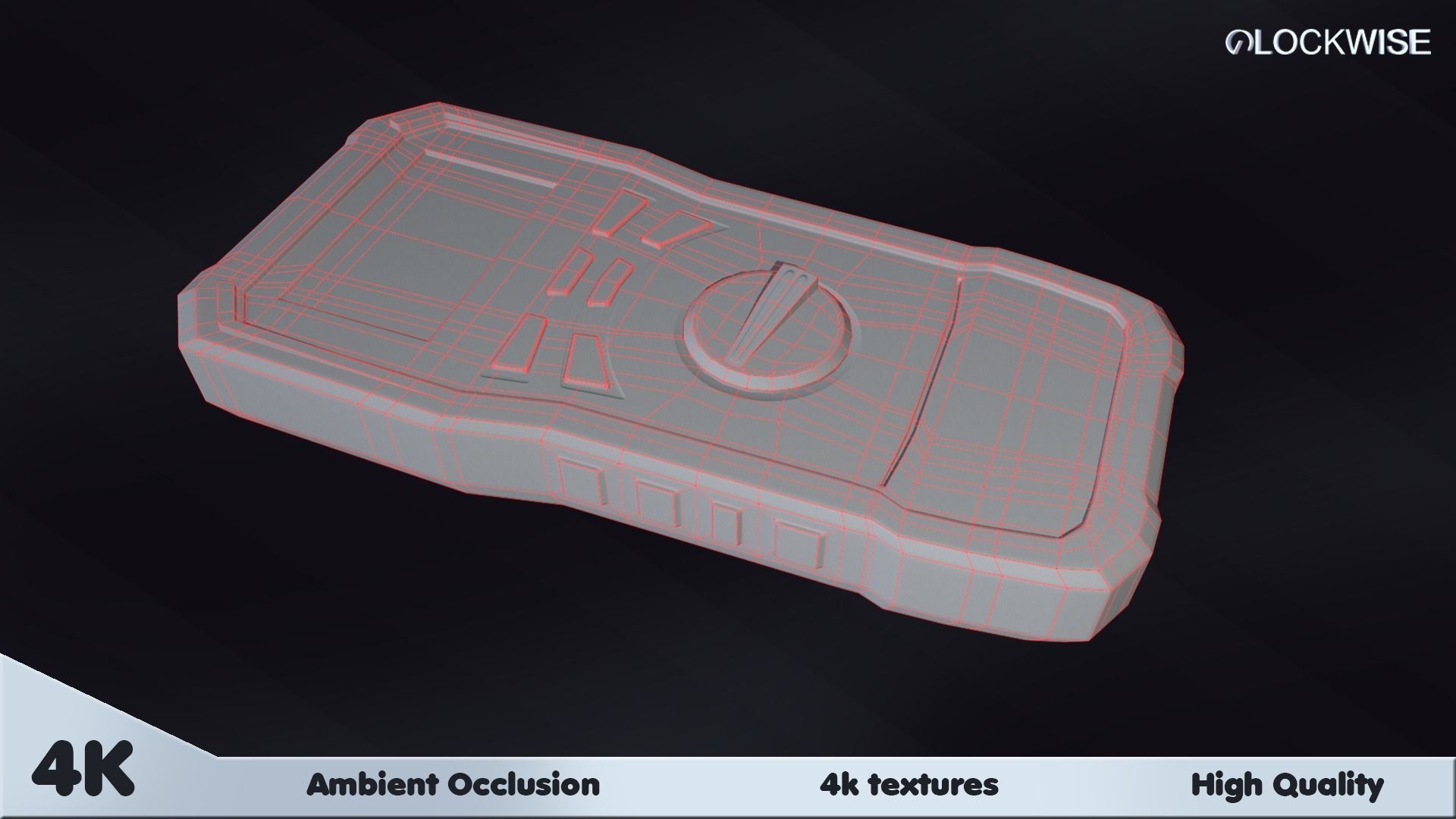 Multimeter digital Low-poly 3D model_4