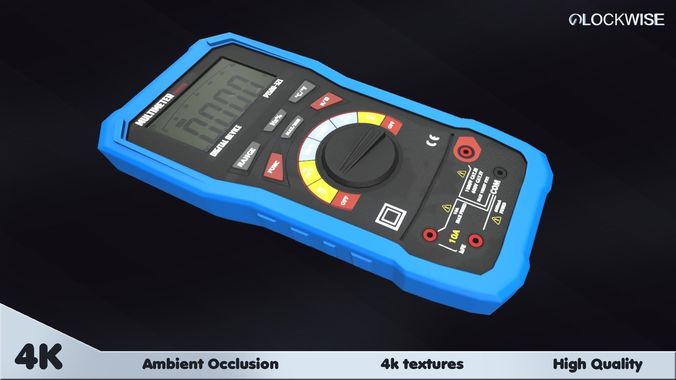 Multimeter digital Low-poly 3D model