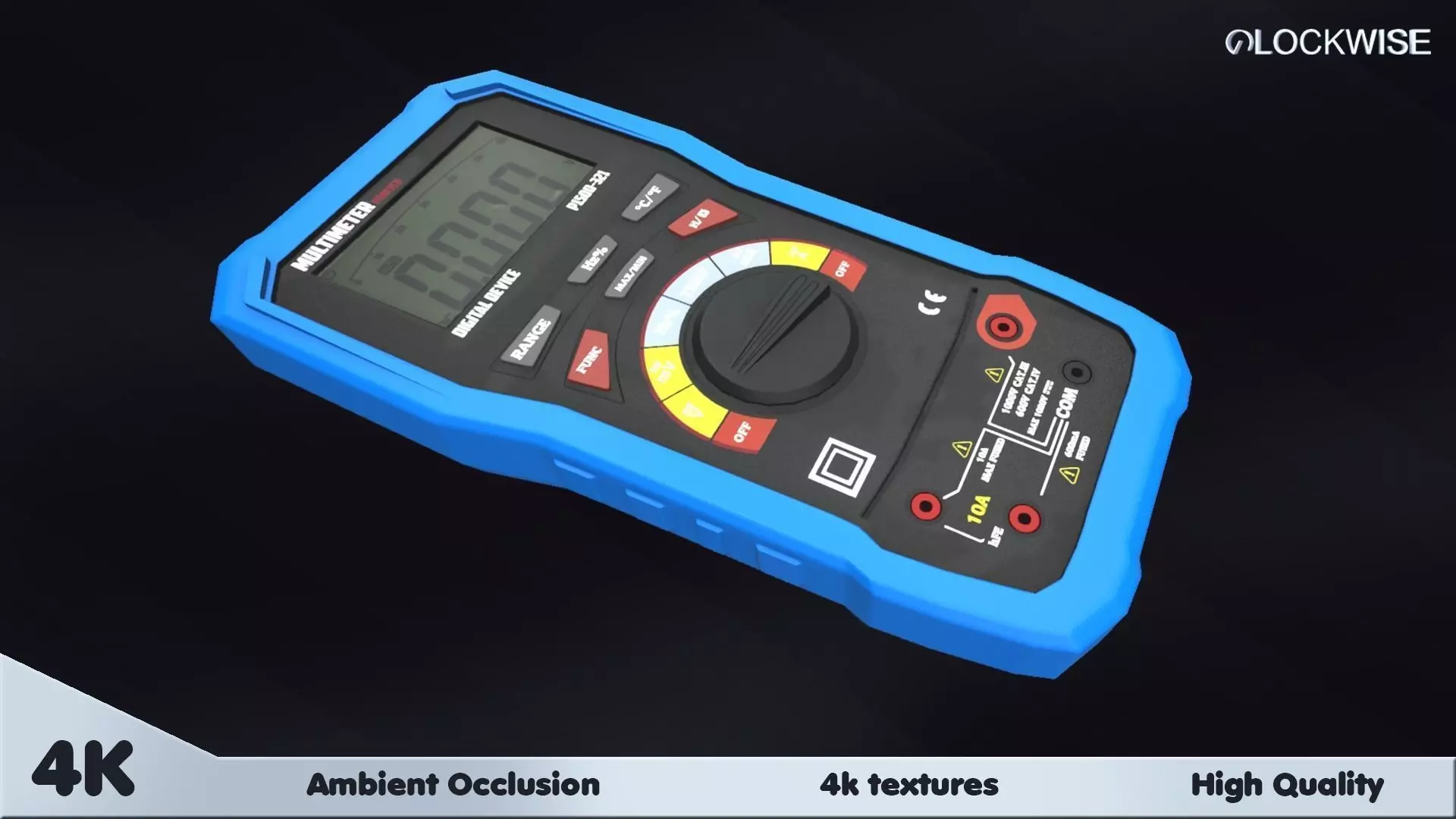 Multimeter digital Low-poly 3D model_0