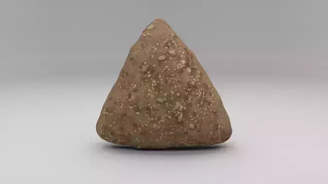 Dreiecksbroetchen - 3D scanned Low Poly Asset Low-poly 3D model