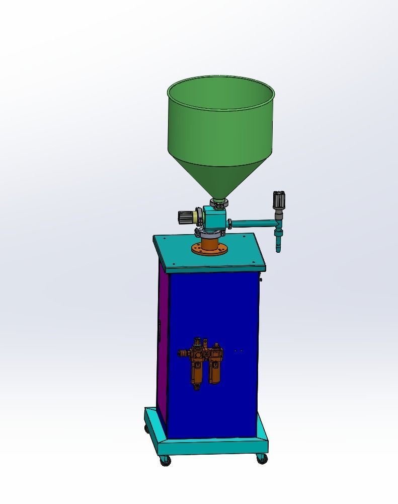 Vertical filling machine 3D model_2
