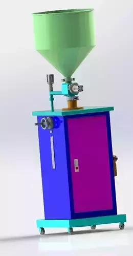 Vertical filling machine 3D model Vertical filling machine 3D model
