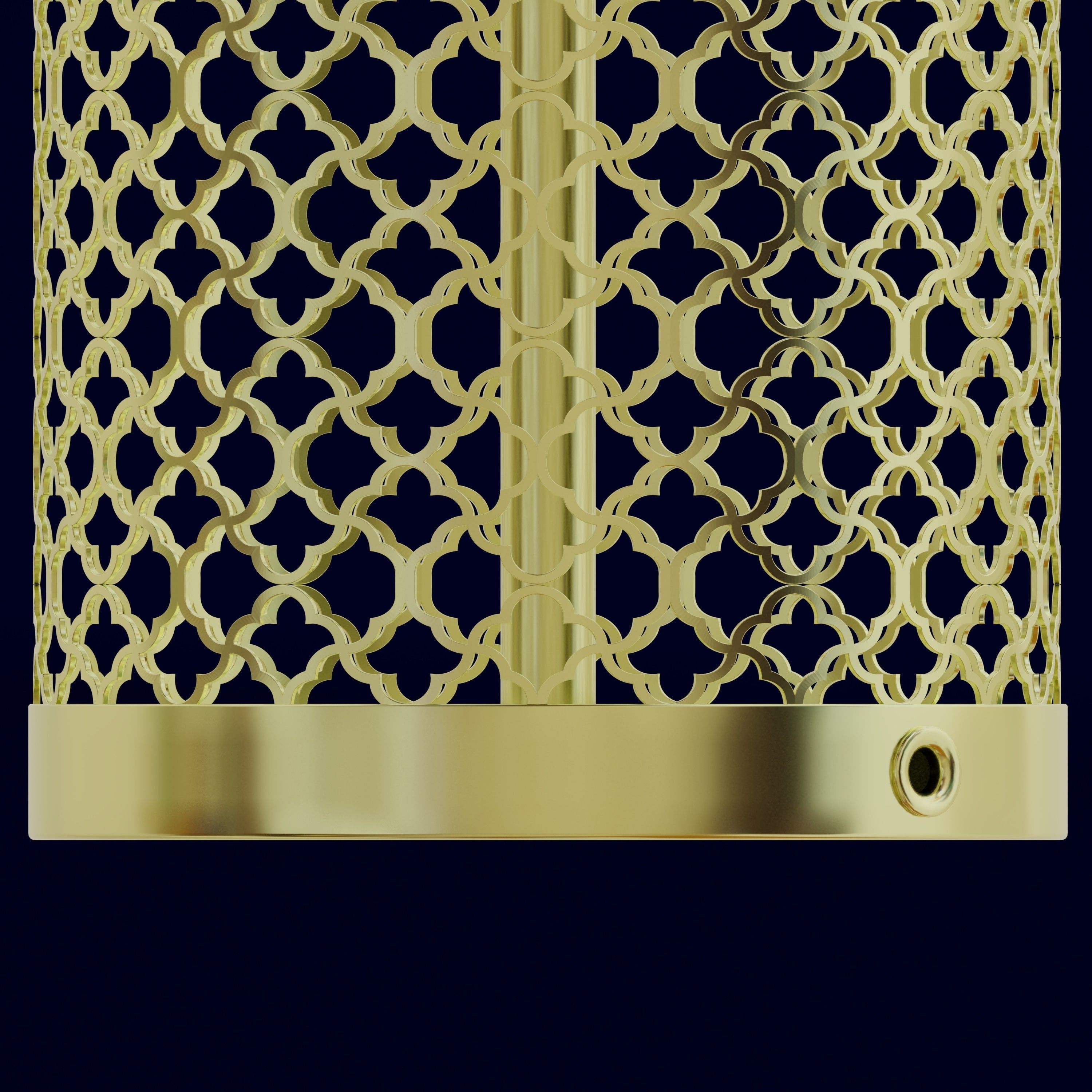 Moroccan Dotted Table Lamp 3D model_3