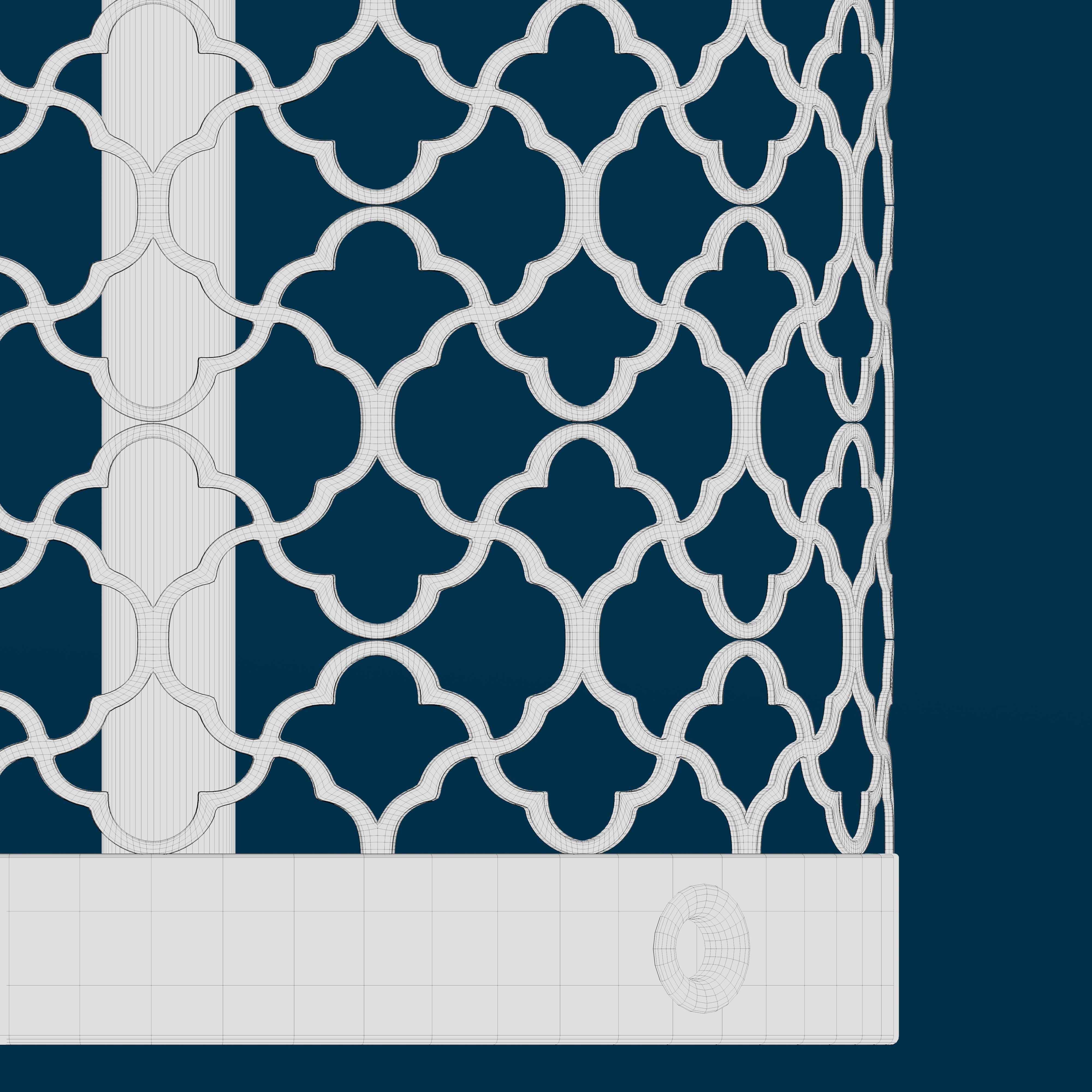 Moroccan Dotted Table Lamp 3D model_8