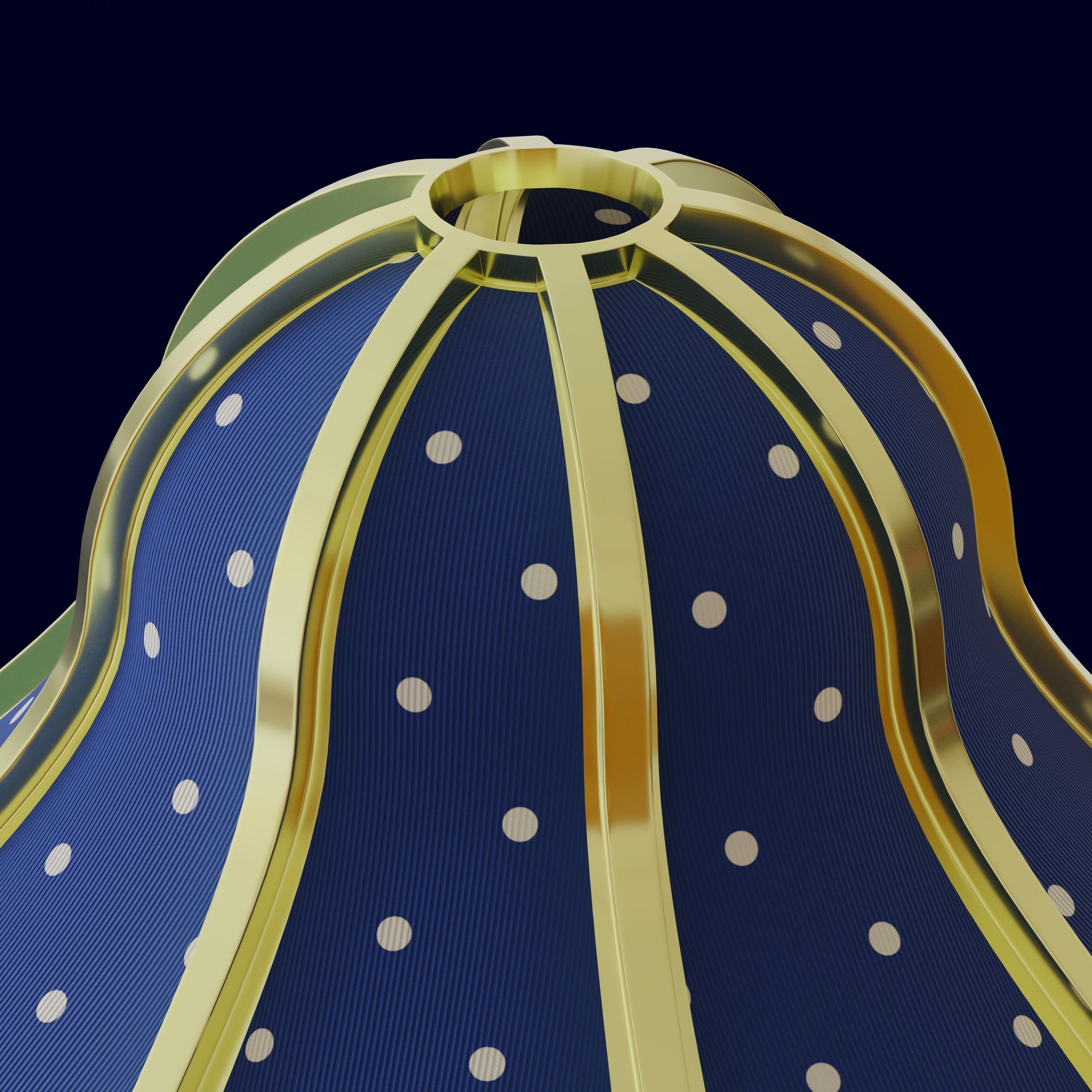 Moroccan Dotted Table Lamp 3D model_1