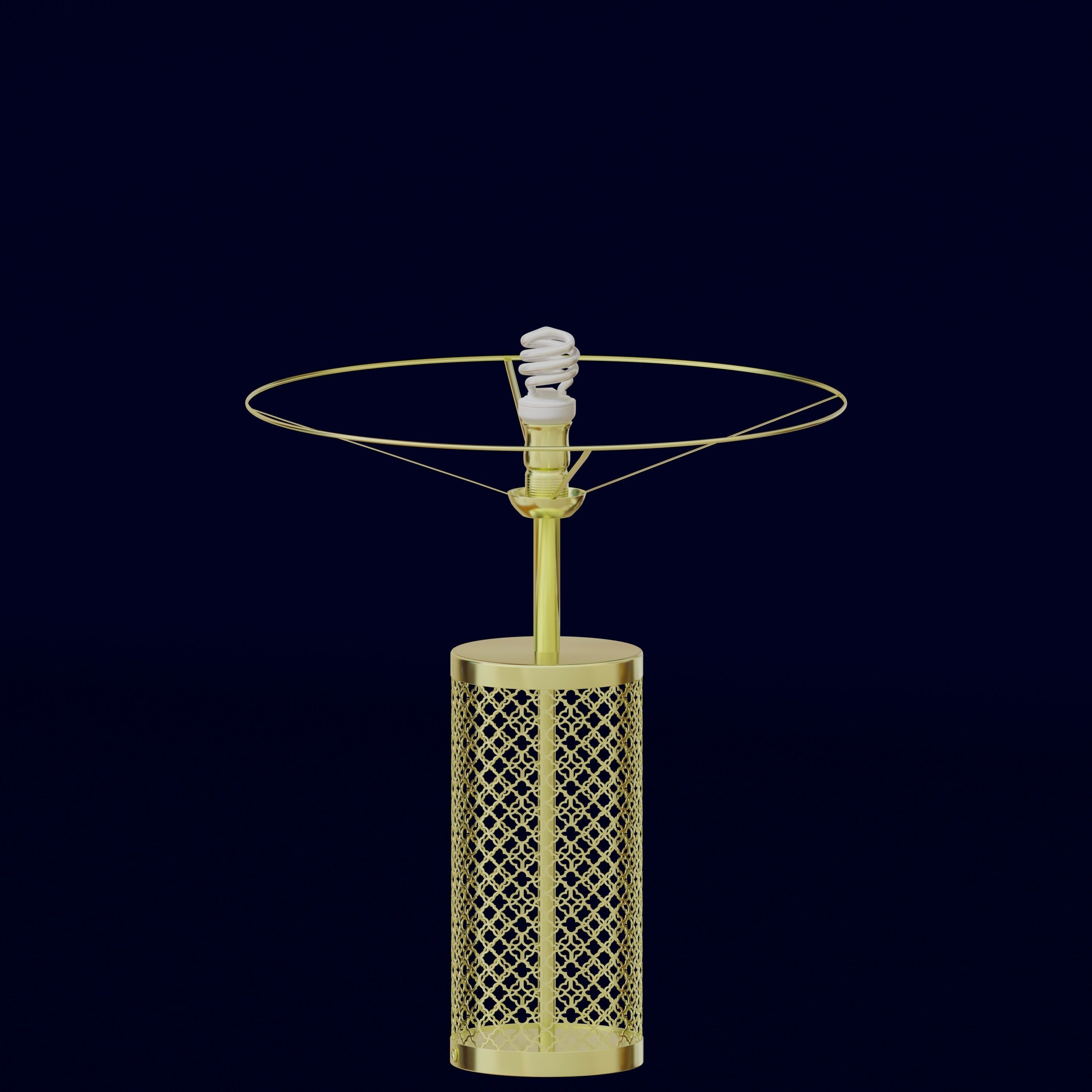 Moroccan Dotted Table Lamp 3D model_4