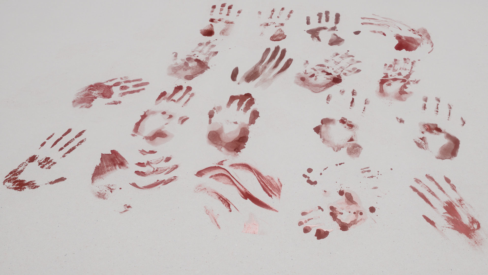 Blood-Miscellaneous group of bloody hand prints Texture_2