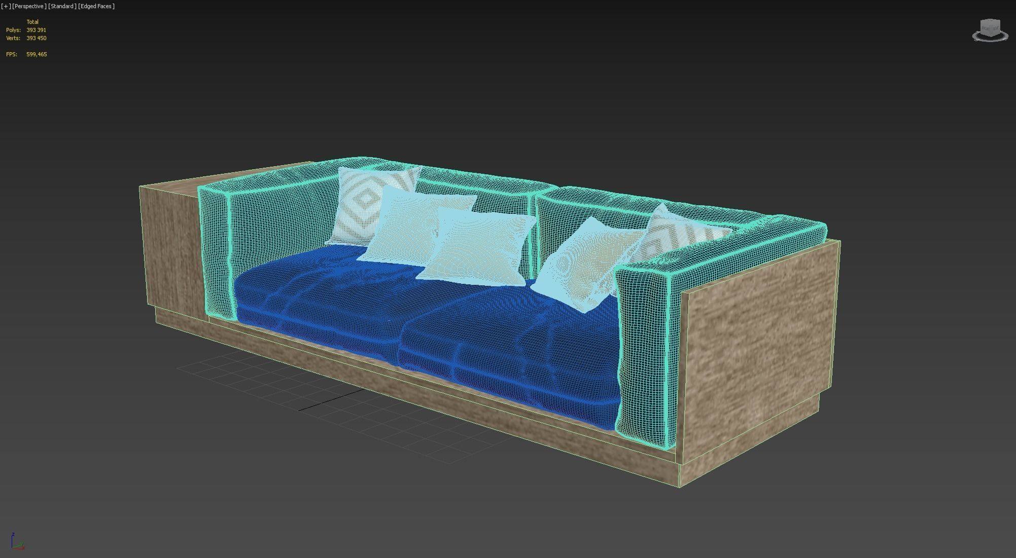 MINIMALISTIC MODERN SOFA 3D model_4