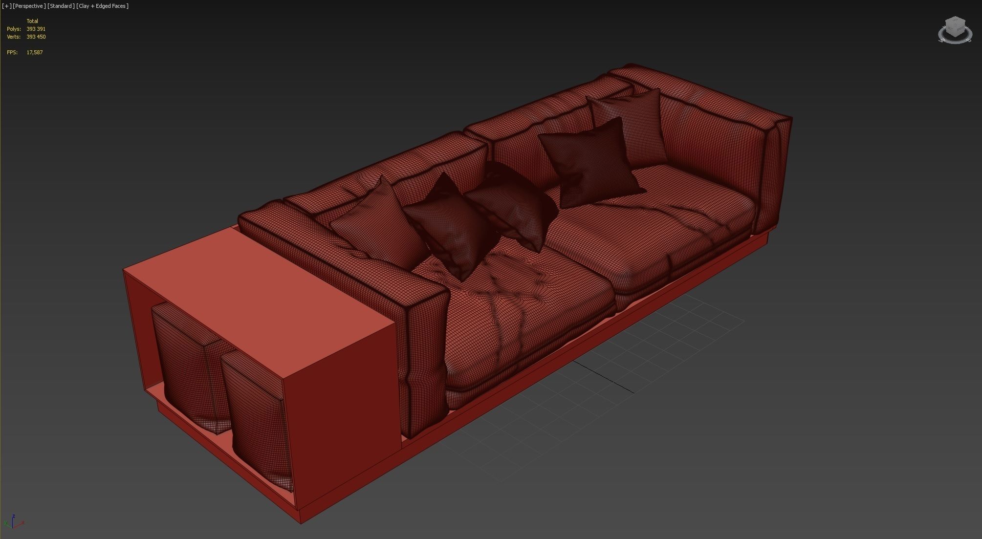 MINIMALISTIC MODERN SOFA 3D model_3