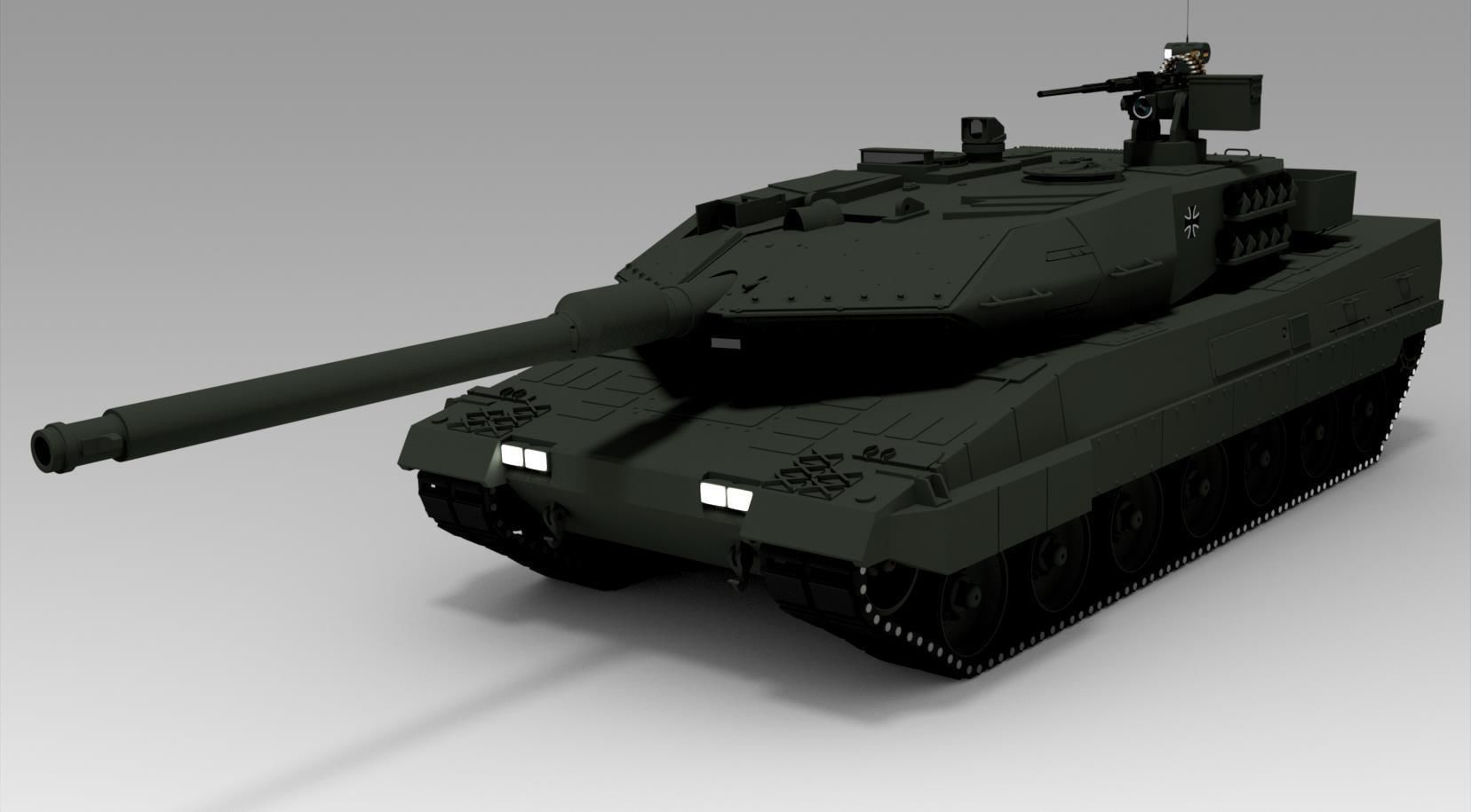 Leopard 2A6 3D model_3