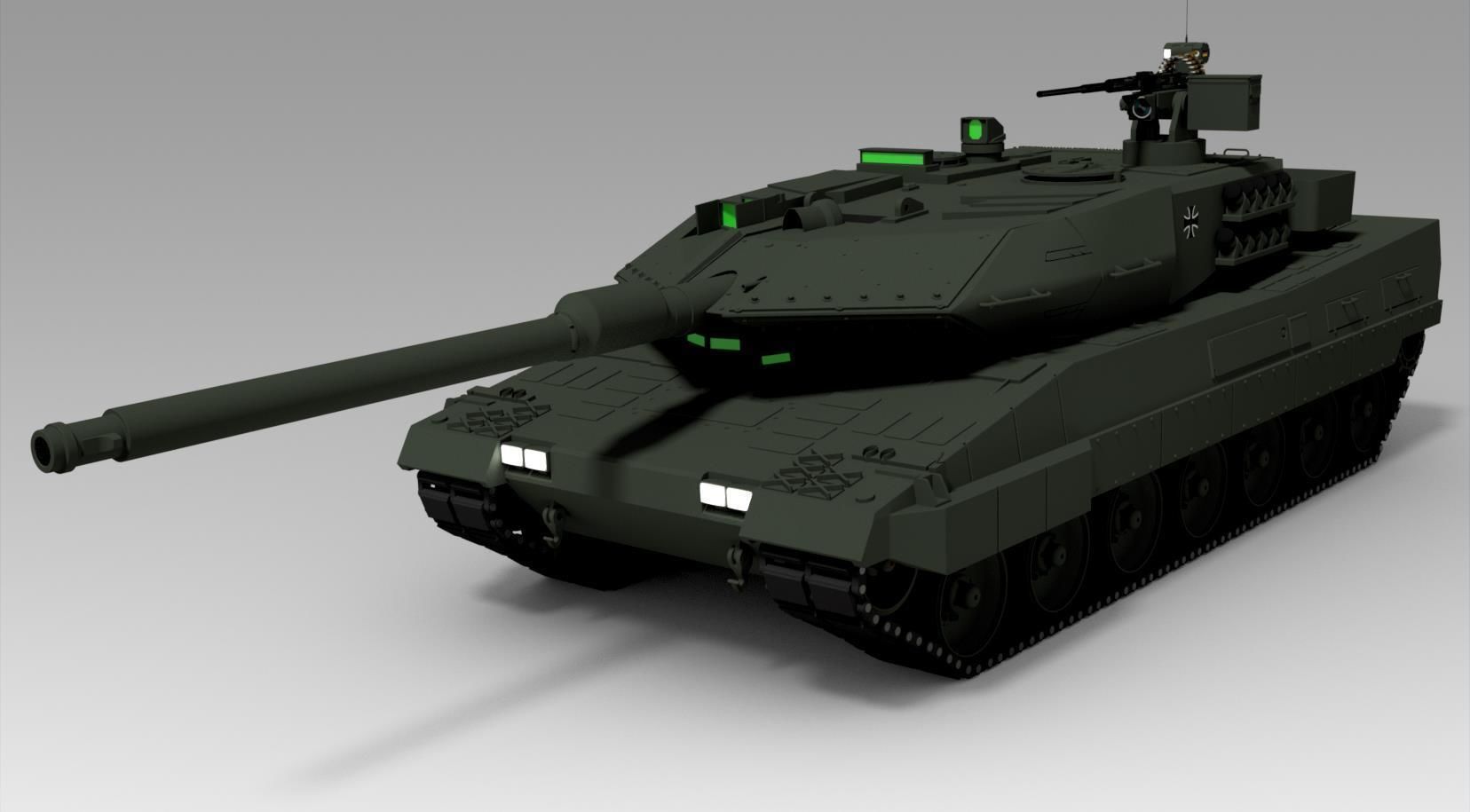 Leopard 2A6 3D model_2