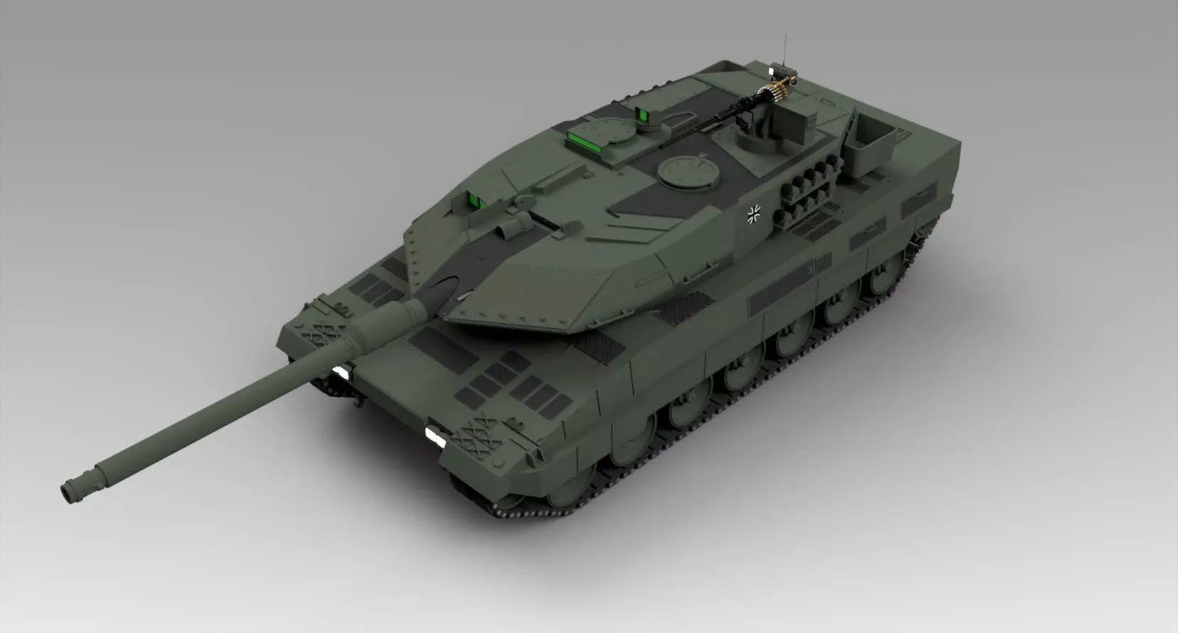 Leopard 2A6 3D model_0