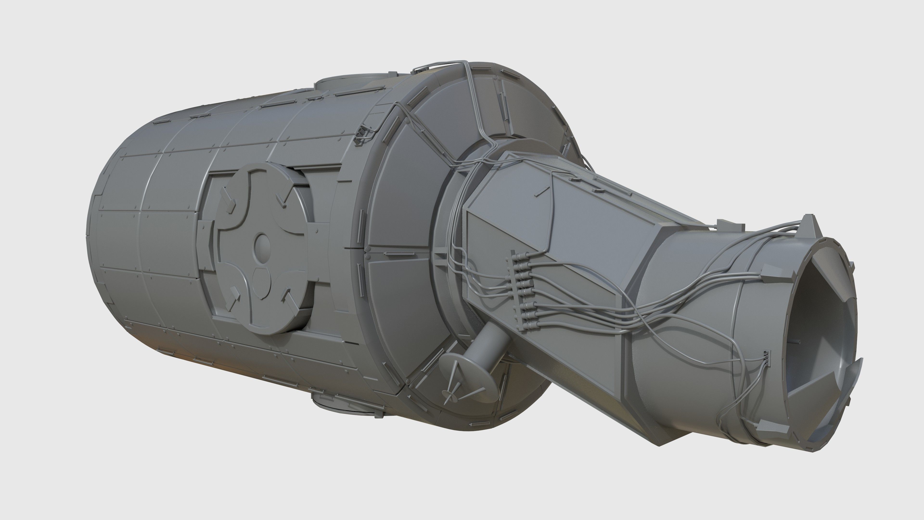 Node Two Harmony module on International Space Station 3D model_3