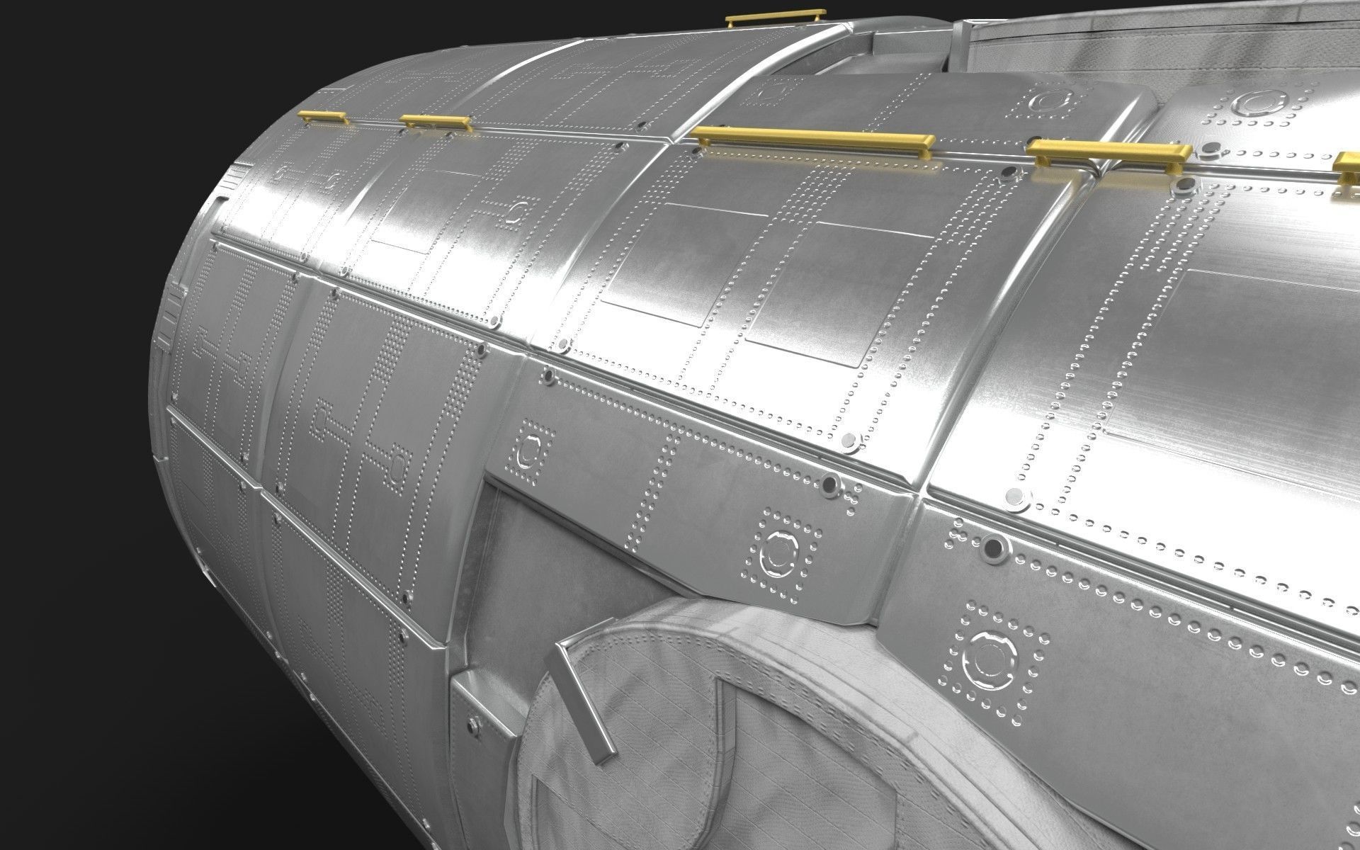 Node Two Harmony module on International Space Station 3D model_7
