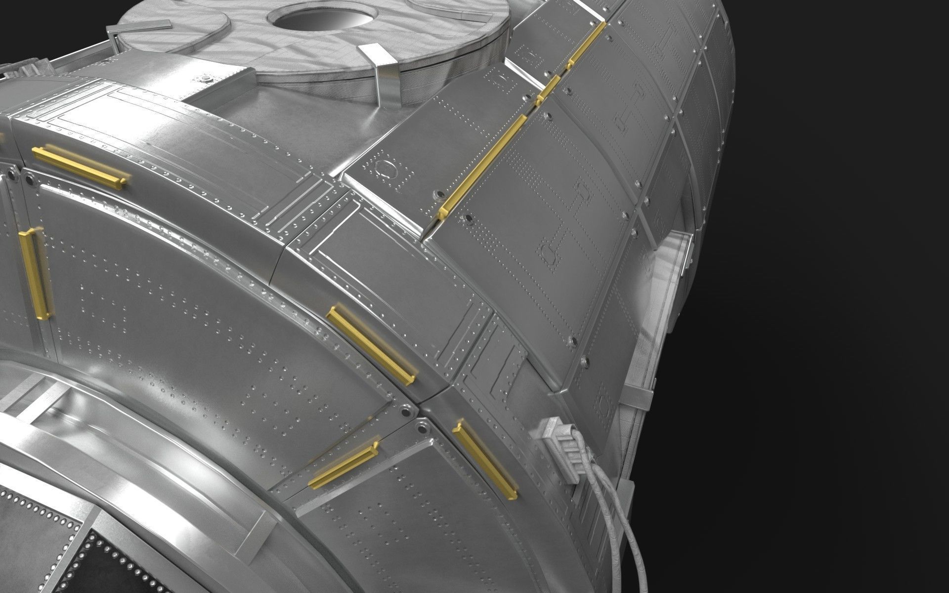 Node Two Harmony module on International Space Station 3D model_18