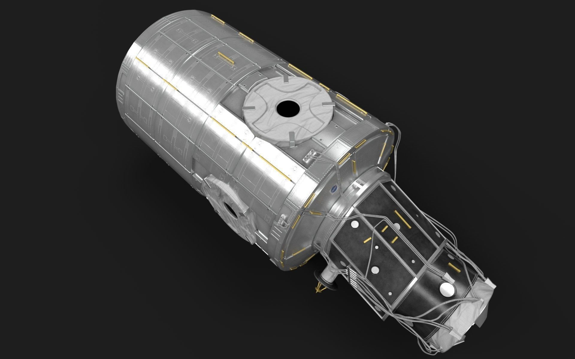Node Two Harmony module on International Space Station 3D model_16