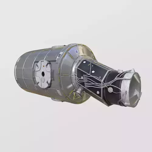 Node Two Harmony module on International Space Station 3D model