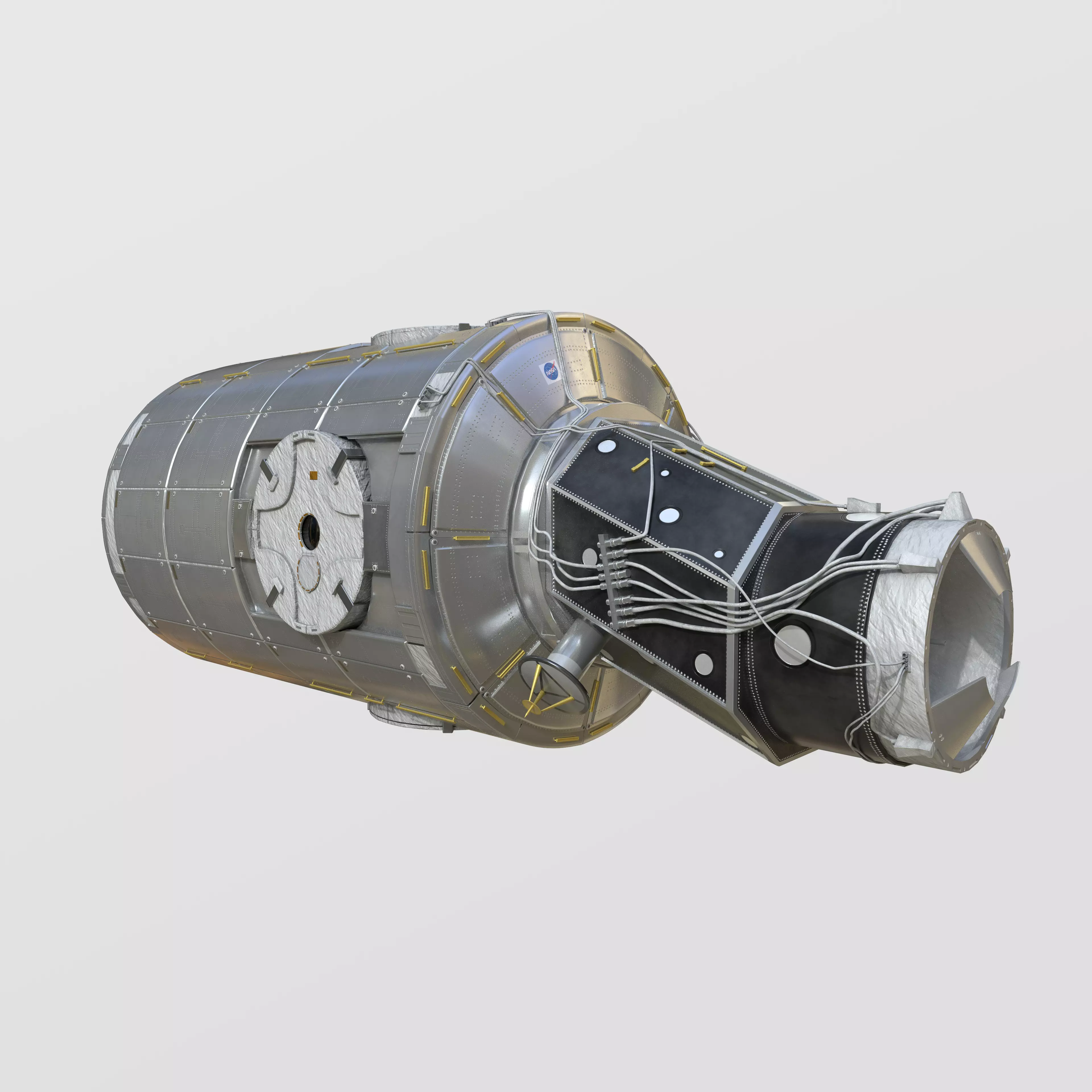Node Two Harmony module on International Space Station 3D model_0
