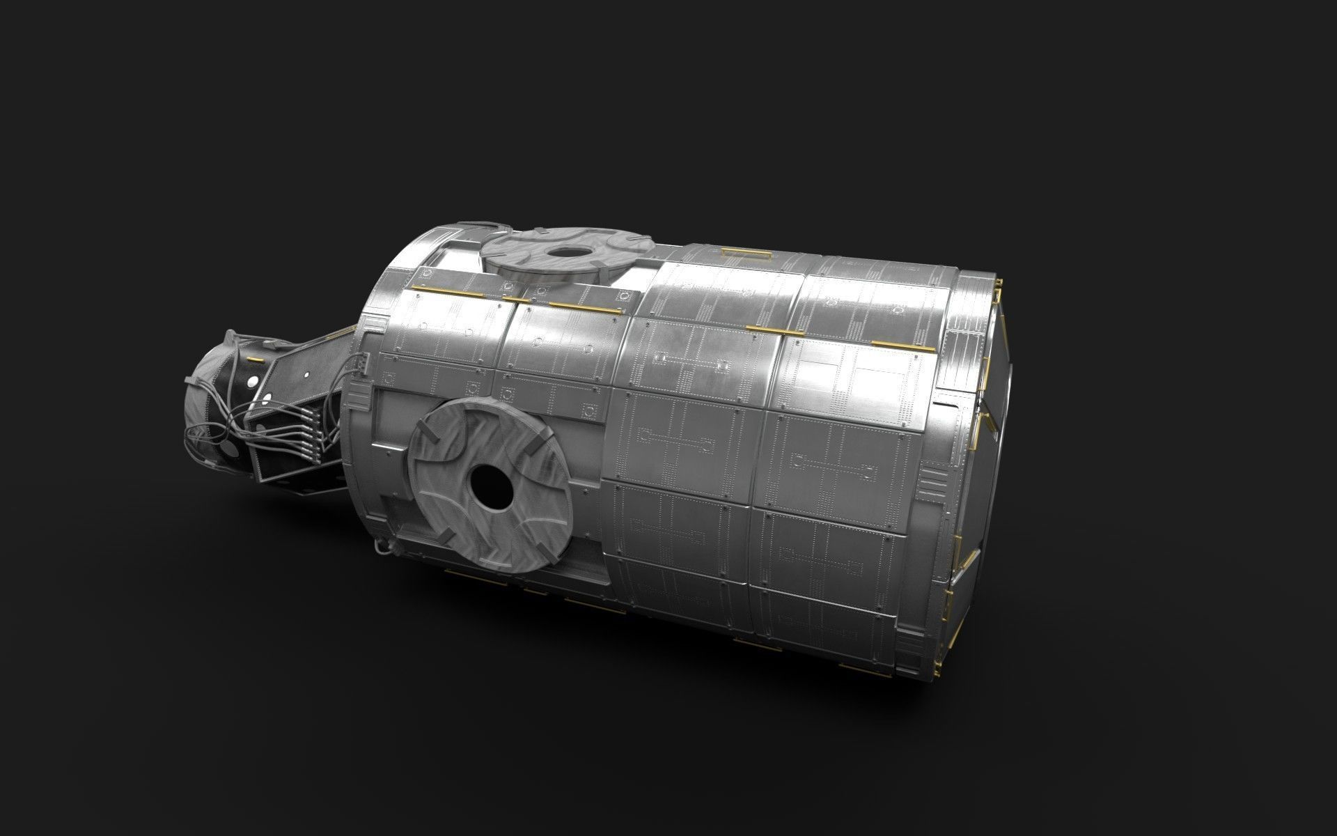 Node Two Harmony module on International Space Station 3D model_23