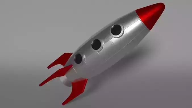 Cartoon rocket