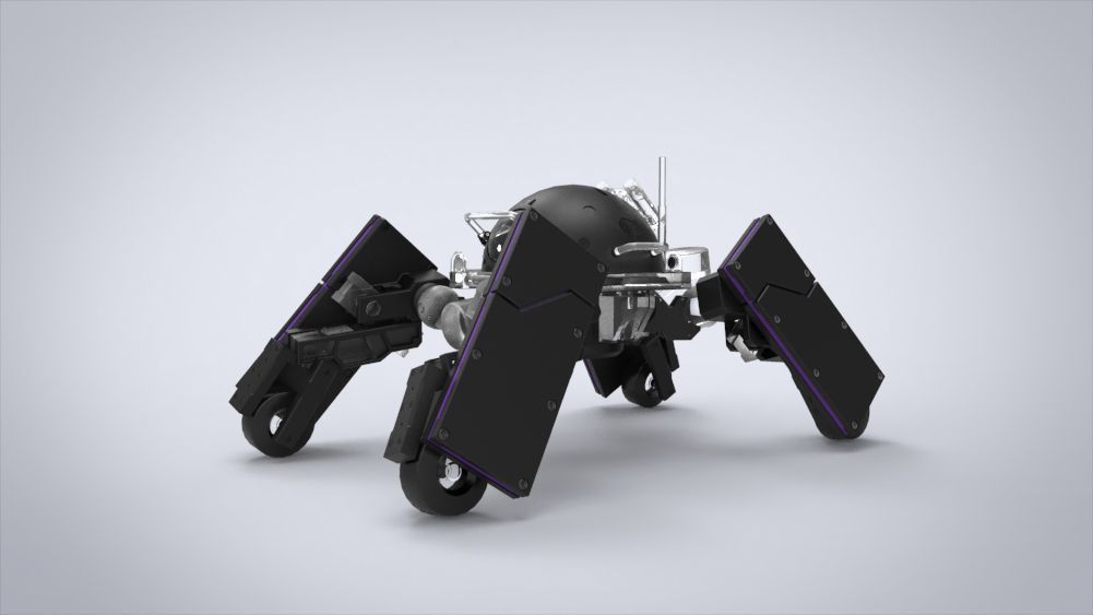Logicoma futuristic robot Low-poly 3D model_47