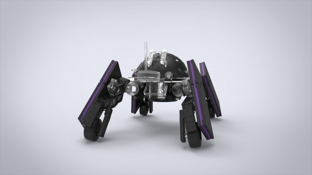 Logicoma futuristic robot Low-poly 3D model_42