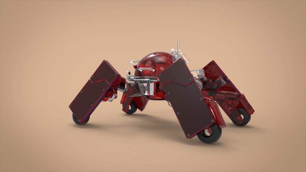 Logicoma futuristic robot Low-poly 3D model_20