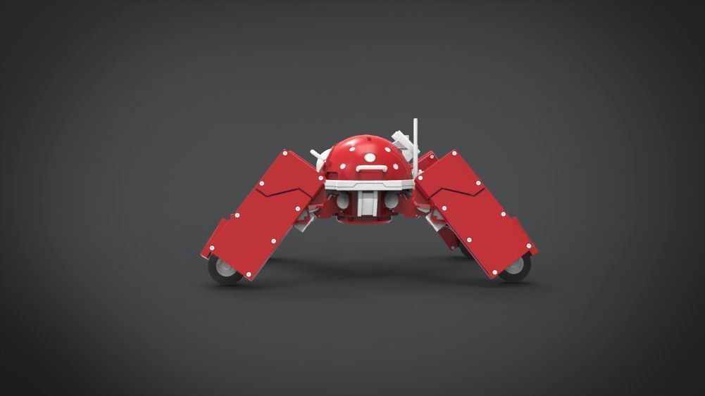 Logicoma futuristic robot Low-poly 3D model_9