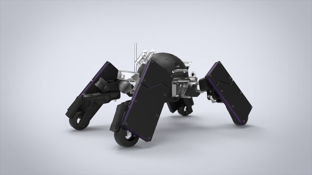 Logicoma futuristic robot Low-poly 3D model_46