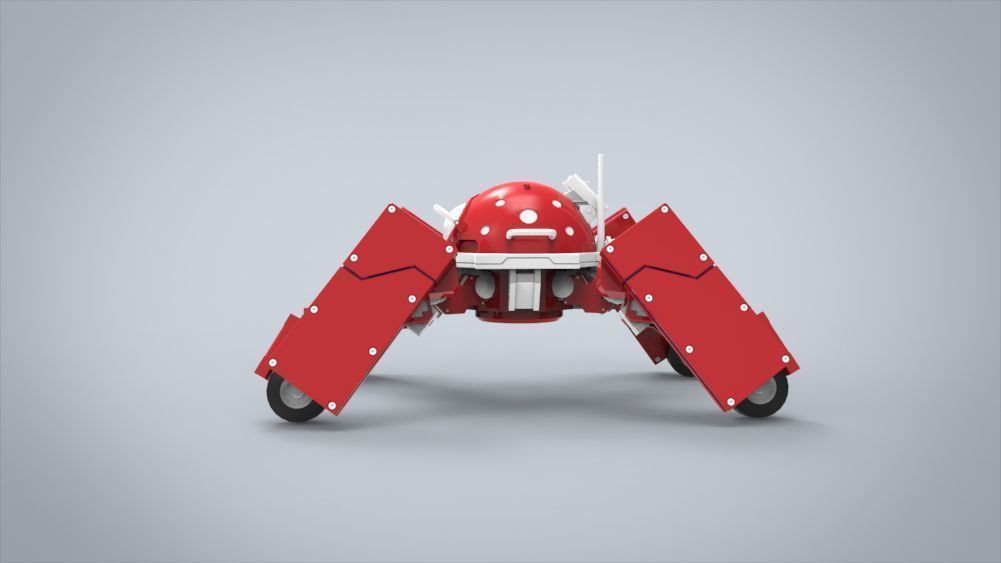 Logicoma futuristic robot Low-poly 3D model_25
