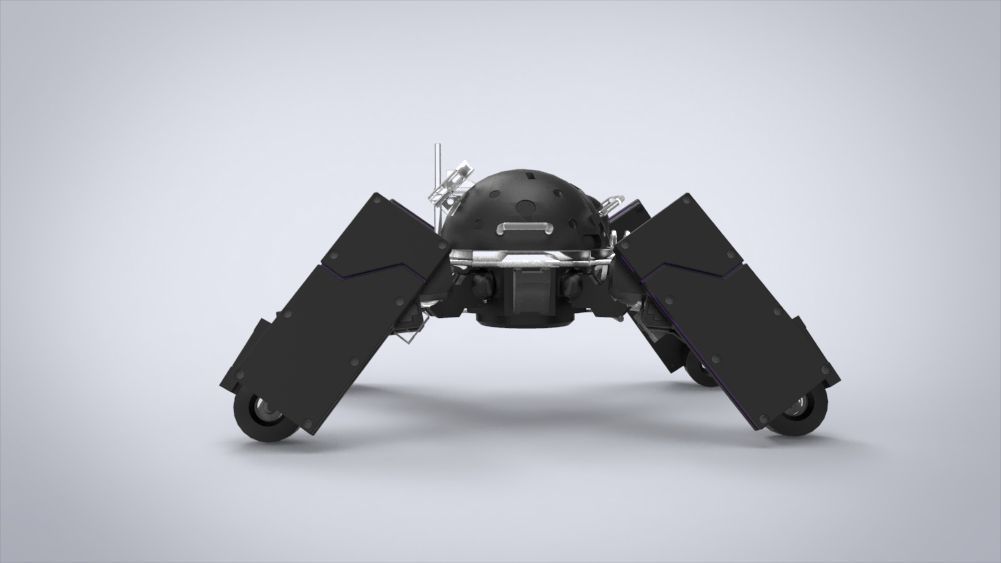 Logicoma futuristic robot Low-poly 3D model_44