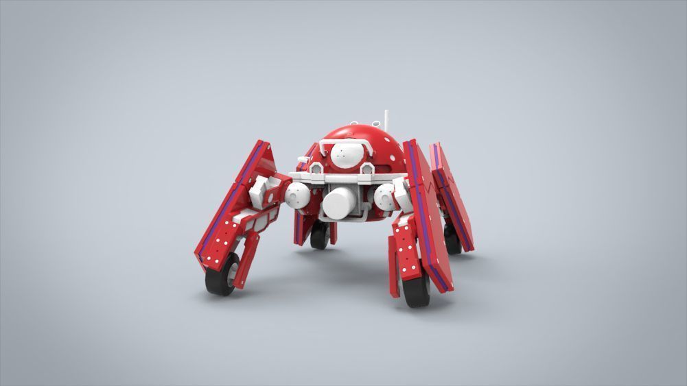 Logicoma futuristic robot Low-poly 3D model_24