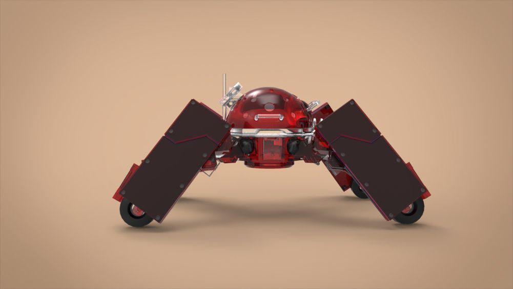 Logicoma futuristic robot Low-poly 3D model_10