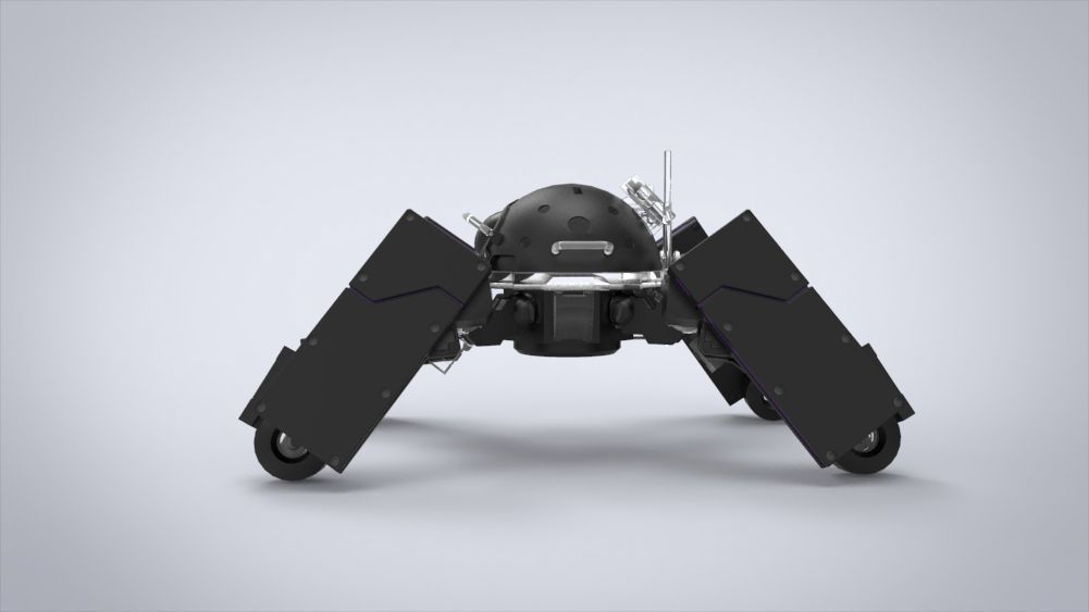Logicoma futuristic robot Low-poly 3D model_48