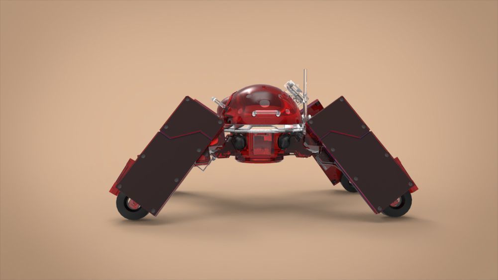 Logicoma futuristic robot Low-poly 3D model_17