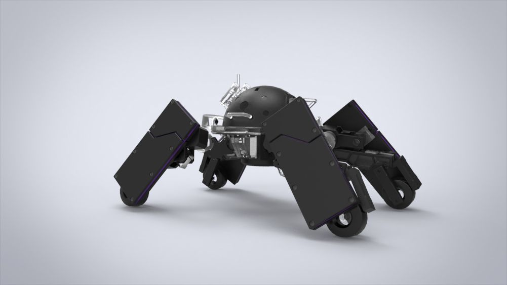 Logicoma futuristic robot Low-poly 3D model_43