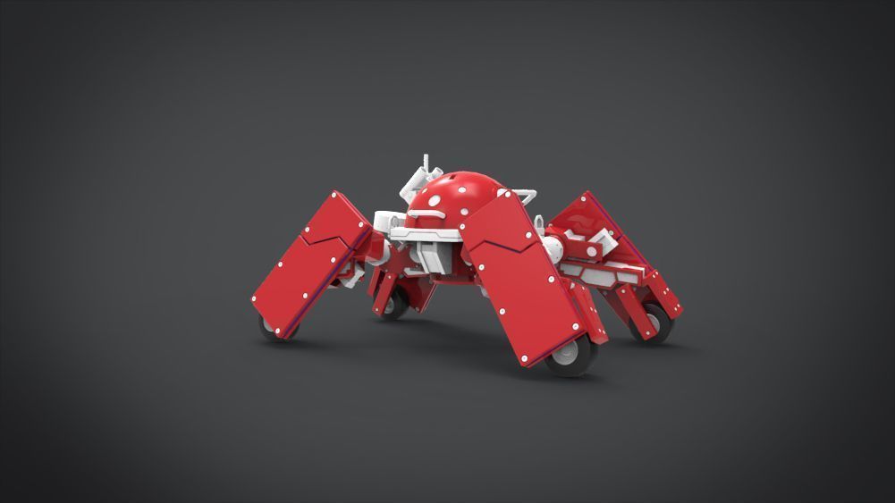 Logicoma futuristic robot Low-poly 3D model_2