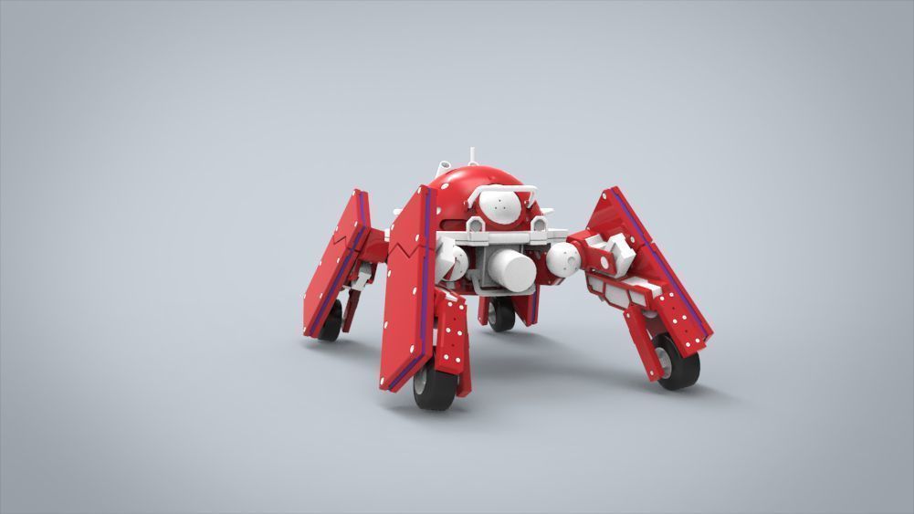 Logicoma futuristic robot Low-poly 3D model_27