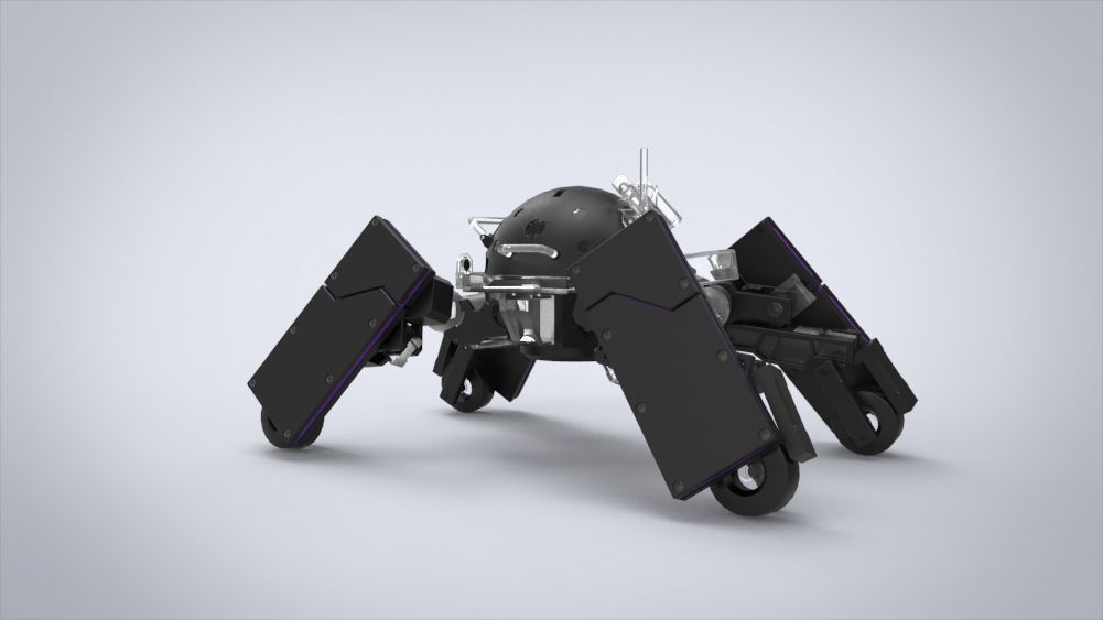 Logicoma futuristic robot Low-poly 3D model_50