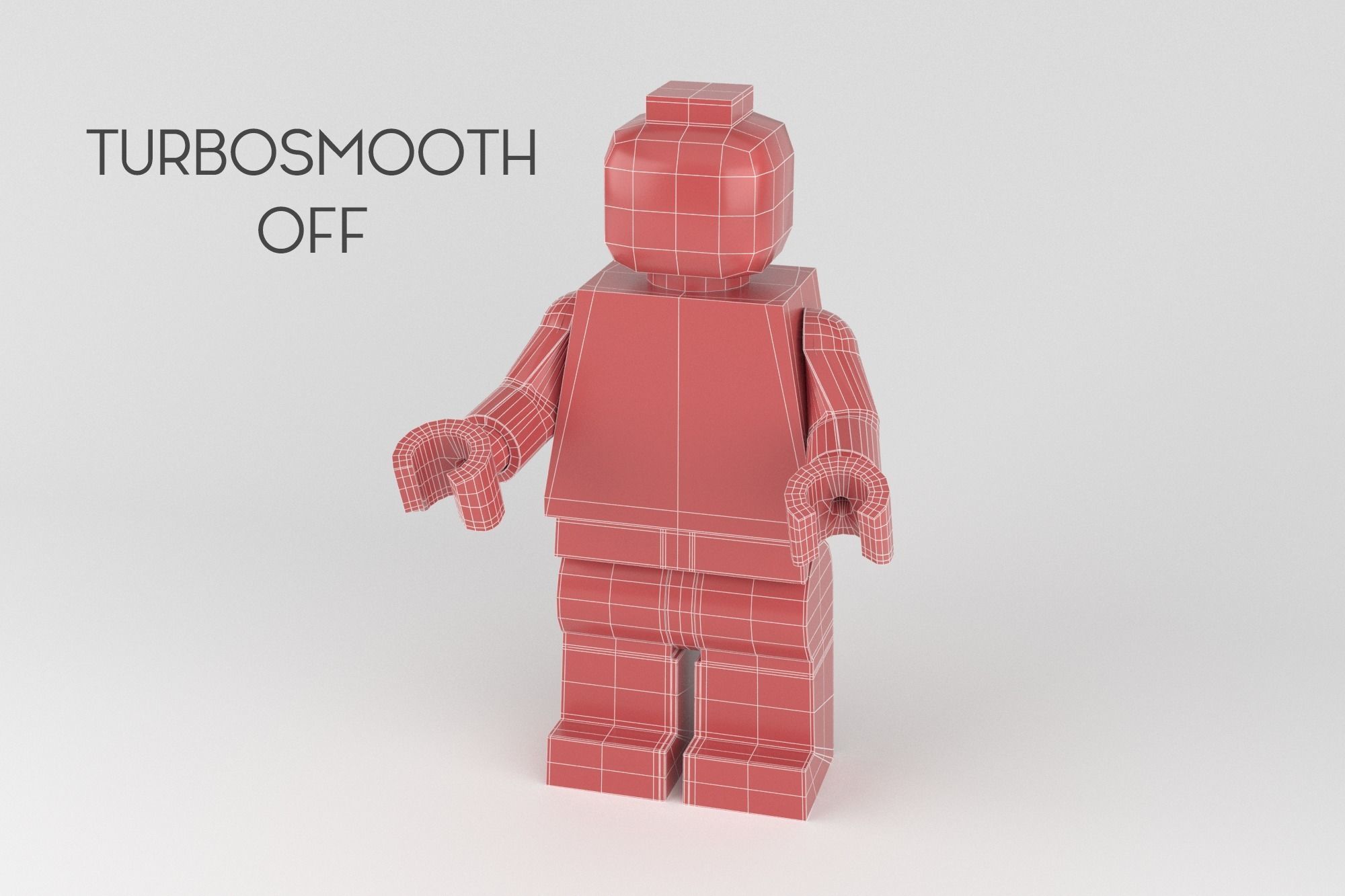 Lego Person Low-poly 3D model_14