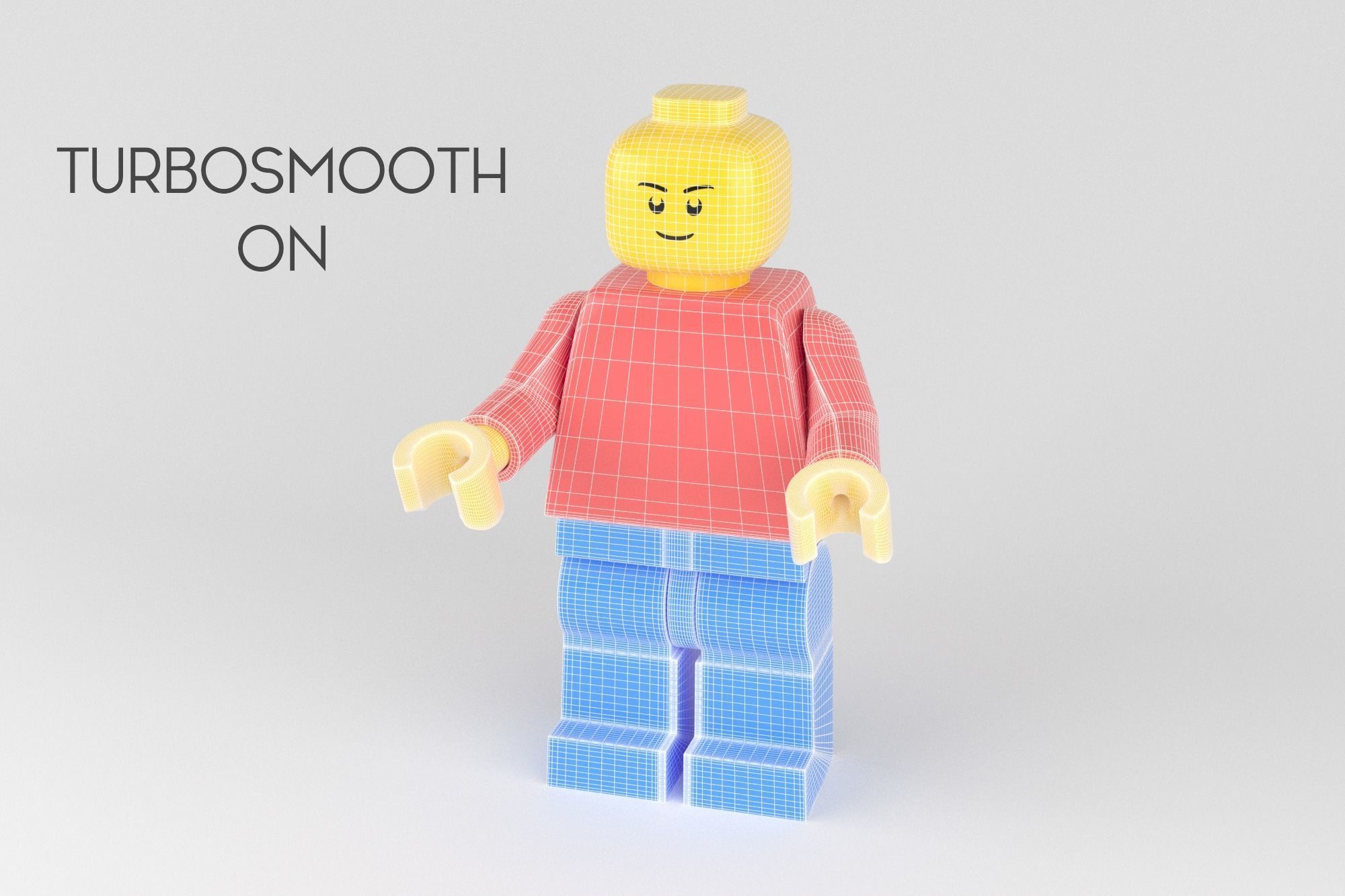 Lego Person Low-poly 3D model_15