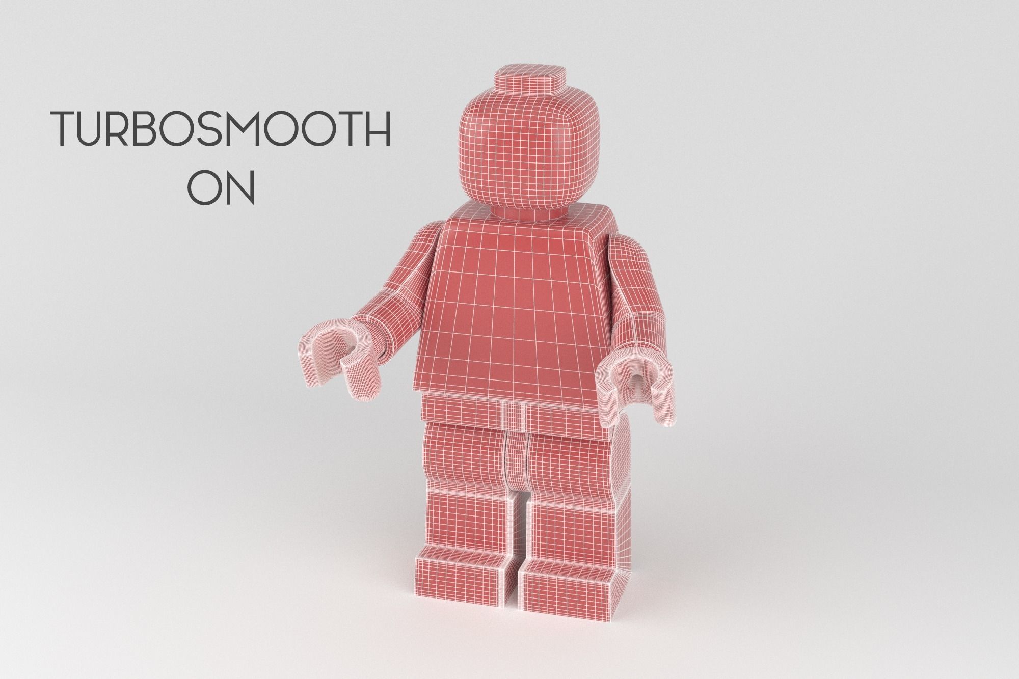 Lego Person Low-poly 3D model_13